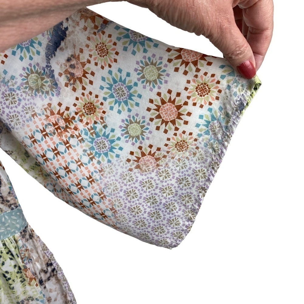 Dylan Blouse Top Boho Patchwork Print Pullover Wo… - image 4